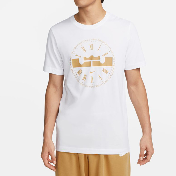 ナイキ LBJ DRI-FIT S/S Tシャツ【DZ2703-100】ホワイト│バスケ用品