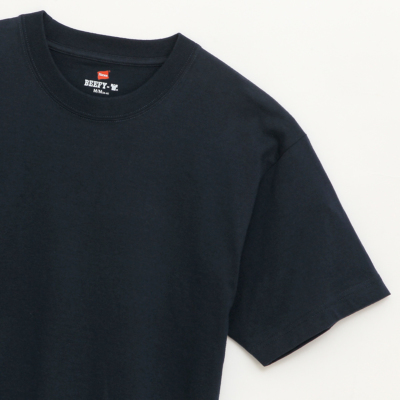 Mサイズのみ]ヘインズ ビーフィーTシャツ【H5180】ネイビー