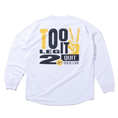 LEGIT ロングTシャツ【TOO LEGIT 2 QUIT】WHITE 2402-1002