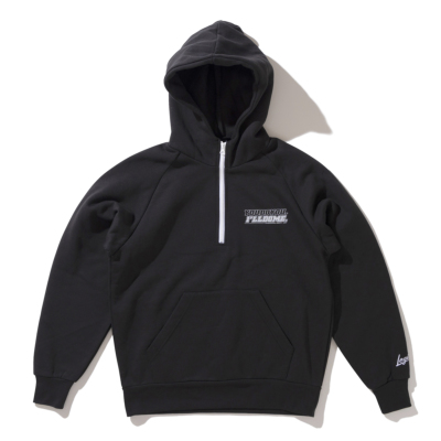 LEGIT XEFbg n[tWbvp[J[yMECHANICAL 1/2 ZIP HOODIEzBLACK 2402-1007