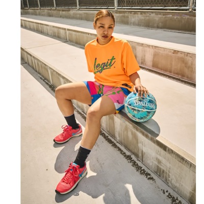 Lサイズのみ］LEGIT バスケTシャツ【BRUSH JUPITER】ORANGE 2501-1012
