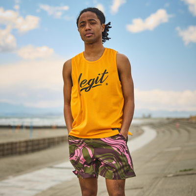 Lサイズのみ］LEGIT タンクトップ【BRUSH TANK TOP】Y.GOLD 2501