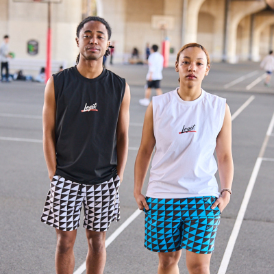LEGIT プラクティスパンツ【FLAG 1/2 PANTS】BLUE 2501-2002│バスケ