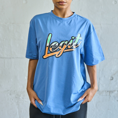XLサイズのみ]LEGIT バスケTシャツ【Mercury S/S TEE】BLUE 2502-1001