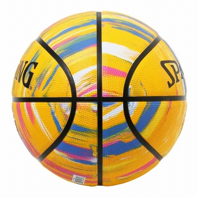 スポルディング バスケットボール 7号球【マーブル】イエロー 84-401Z 