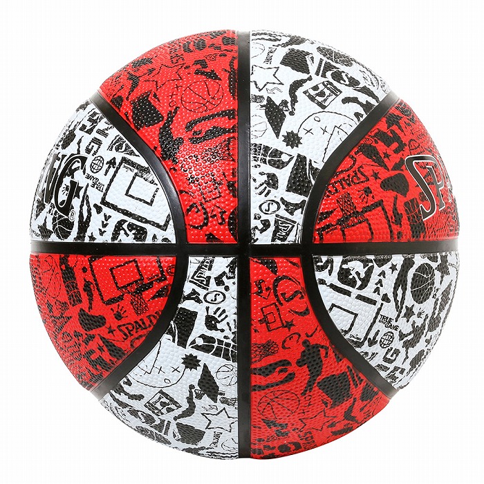 KANG ポール　赤　中古 スポルディング バスケットボール 7号球【レッドブル ハーフ