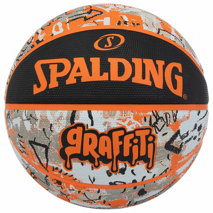 スポルディング バスケットボール 5号球【グラフィティ】オレンジ 84-519J