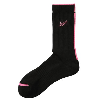 LEGIT ミドルソックス【BRUSH UP SOCKS】ブラック SO-08│バスケ用品