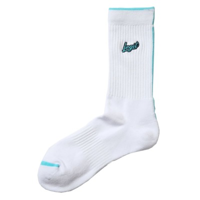 LEGIT ミドルソックス【BRUSH UP SOCKS】ホワイト SO-08│バスケ用品