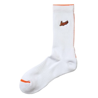 LEGIT ミドルソックス【BRUSH UP SOCKS】ホワイト SO-08│バスケ用品