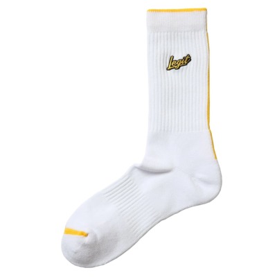LEGIT ミドルソックス【BRUSH UP SOCKS】ホワイト SO-08│バスケ用品