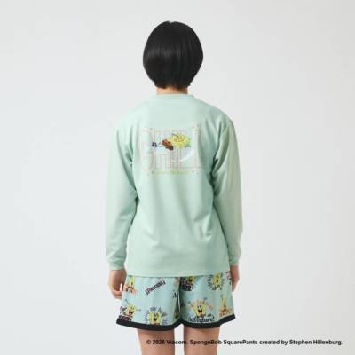 スポルディング ジュニア ロングスリーブTシャツ スポンジ・ボブ チル