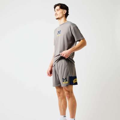 スポルディング プラクティスパンツ ミシガン アーチ ロゴ バック