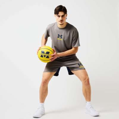 スポルディング プラクティスパンツ ミシガン アーチ ロゴ バック