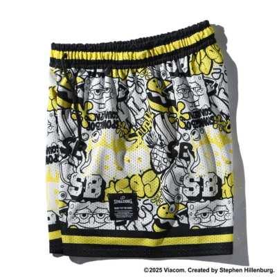 スポルディング ジャージーショーツ スポンジ・ボブ グラフィティ