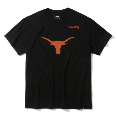 スポルディング バスケTシャツ テキサス ビッグホーンロゴ【SMT24029TX】ブラック