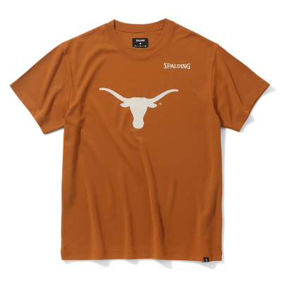 スポルディング バスケTシャツ テキサス ビッグホーンロゴ【SMT24029TX】バーントオレンジ