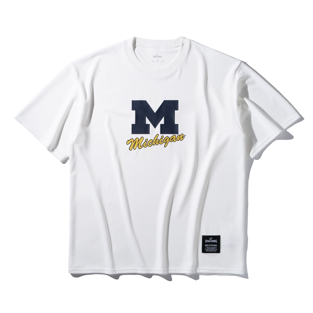 スポルディング バスケTシャツ ミシガン Mロゴ クラシック【SMT25139M
