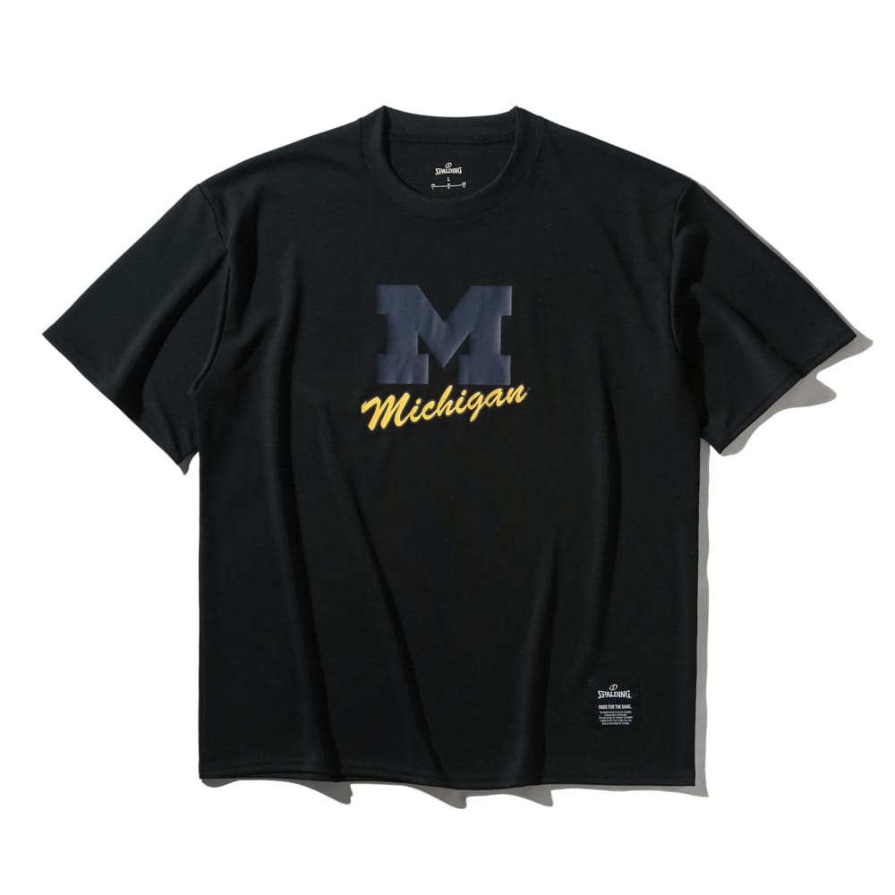 USAバスケットボール サイン入りTシャツ スポルディング バスケTシャツ ミシガン Mロゴ クラシック