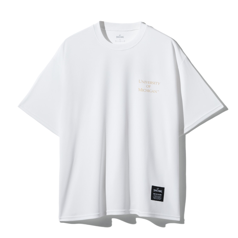 スポルディング バスケTシャツ ミシガン M ロゴ バック【SMT26028M