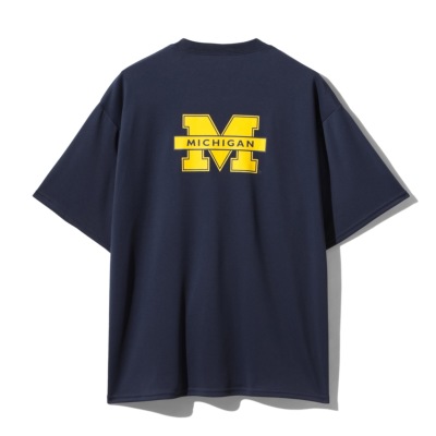 スポルディング バスケTシャツ ミシガン M ロゴ バック【SMT26028M