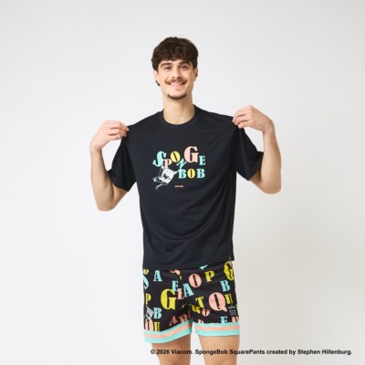 スポルディング バスケTシャツ スポンジ・ボブ タイポグラフィ