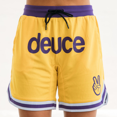 deuce Vibe Shorts【LA】YELLOW/PARPLE