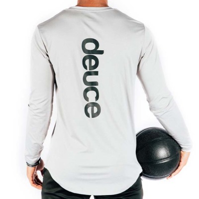 Mサイズのみ］deuce ロングTシャツ【Athletic】グレー│バスケ用品専門