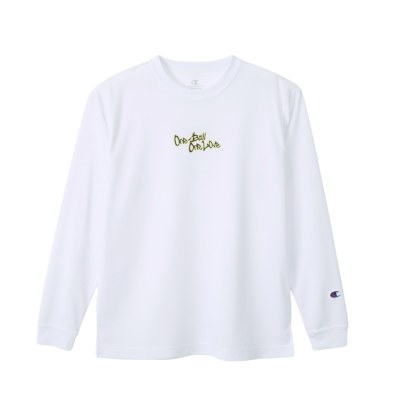 チャンピオン ジュニア OBOL ロングTシャツ【CK-YB415 010】ホワイト