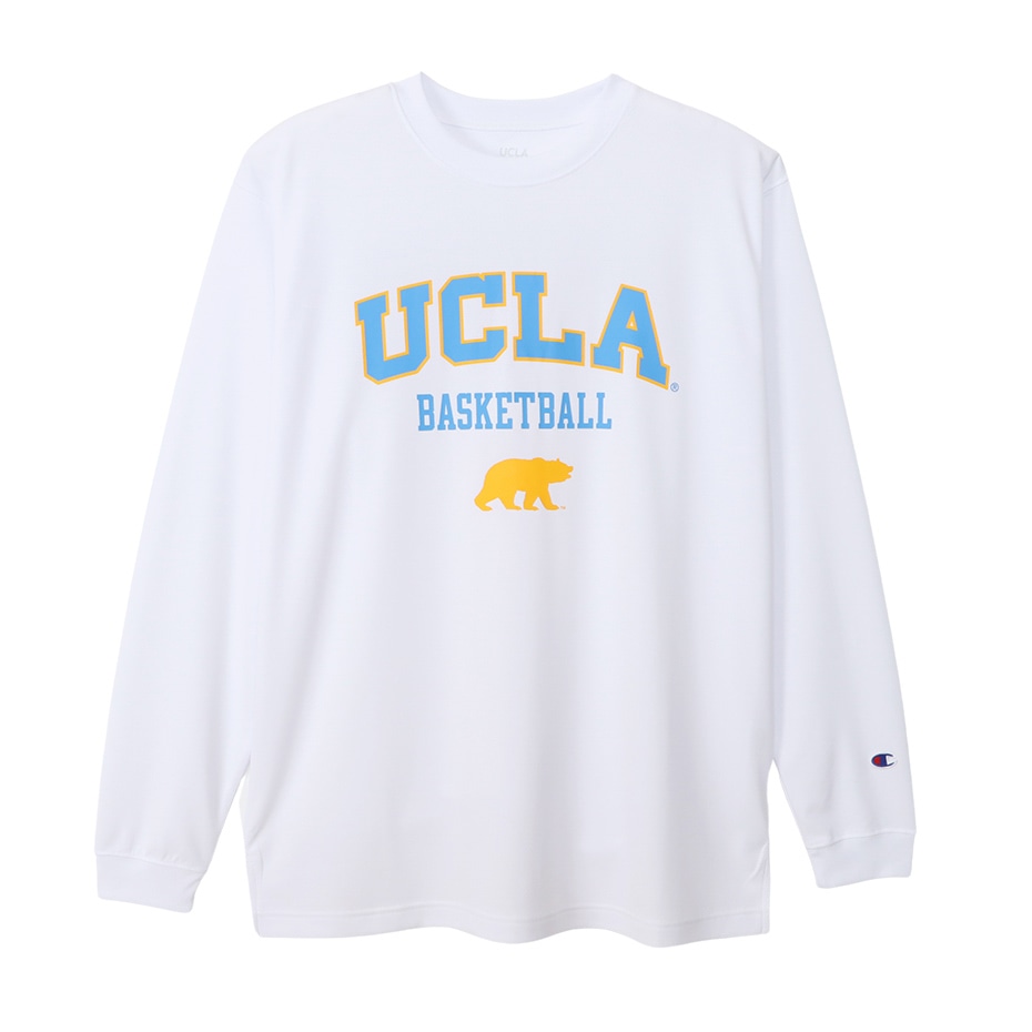 チャンピオン UCLA ロングTシャツ【C3-YB465 010】ホワイト│バスケ