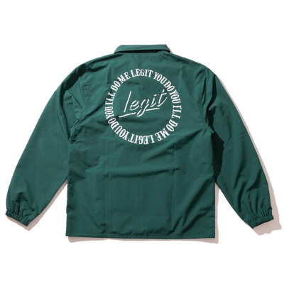 LEGIT ジャケット【COACH JACKET】フォレスト│バスケ用品専門店 BB KONG オンラインストア