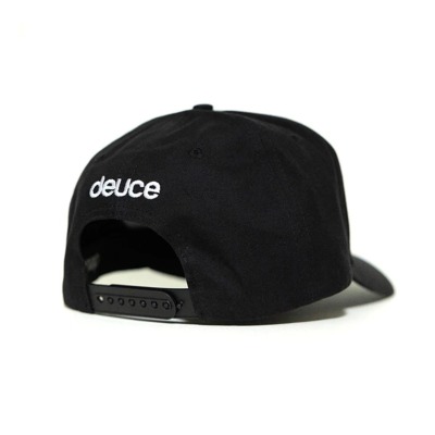 deuce スナップバックキャップ【PEACE】ブラック│バスケ用品