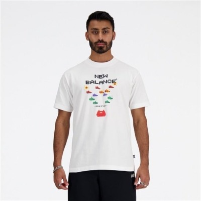ニューバランス グラフィックショートスリーブ Tシャツ【MT41602】ホワイト