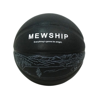 Mewship バスケットボール【Lake of zone】7号球 Black×White
