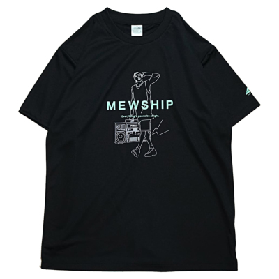 Mewship Tシャツ【HipHop Philly】Black×P.Green×White