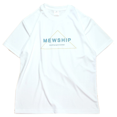 Mewship Tシャツ【Triangle】White×D.Blue×Coyote