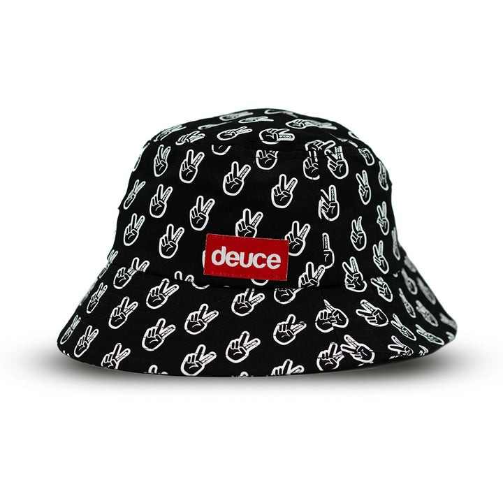 deuce バケットハット【PEACE】ブラック│バスケ用品専門店 BB KONG
