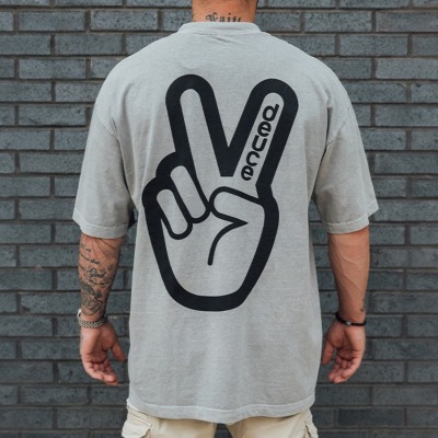 deuce ロゴTシャツ　Mサイズ　新品 Mサイズのみ］deuce ストリートTシャツ【STATEMENT】グレー