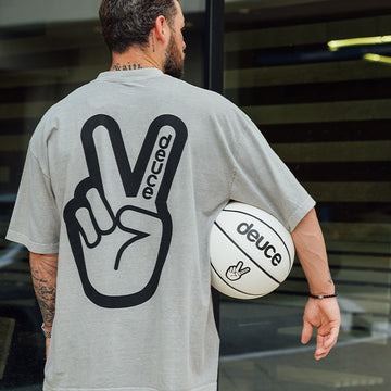 deuce ロゴTシャツ　Mサイズ　新品 デュース ブランド Deuce Brand Deuce Logo Tee(グレー) DEUCE