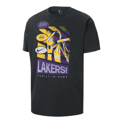 ナイキ NBA LAL コートサイドTシャツ レイカーズ【HF0882-010】ブラック│バスケ用品専門店 BB KONG オンラインストア