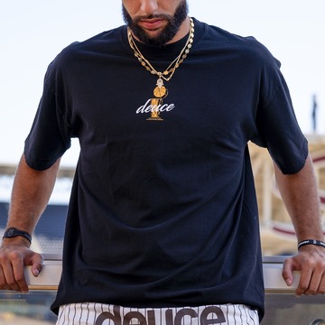 deuce ストリートTシャツ【Champion】ブラック│バスケ用品専門