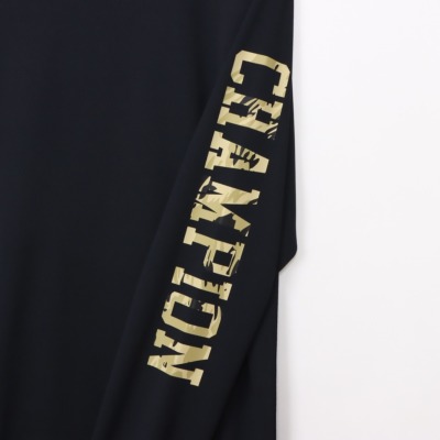チャンピオン ロングTシャツ【C3-AB452 090】ブラック│バスケ