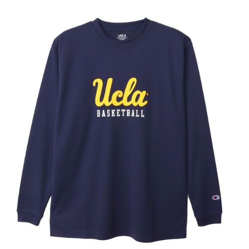 チャンピオン UCLA ロングTシャツ【C3-AB467 370】ネイビー│バスケ用品専門店 BB KONG オンラインストア