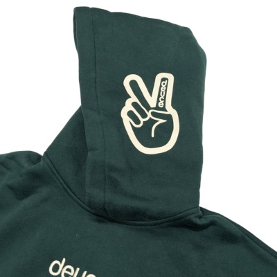 deuce Hoodie【PEACE】フォレストグリーン│バスケ用品専門店 BB