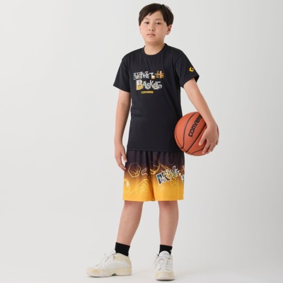デッドストックCONVERSE AGU Bravebees バスケシャツ2000 CONVERSE - コンバース CONVERSE バスケ Tシャツ 丸首 ショート