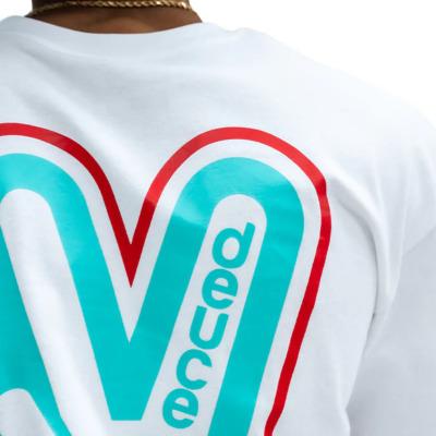 deuce ストリートTシャツ【CURSTATEMENTWG】ホワイト│バスケ用品専門