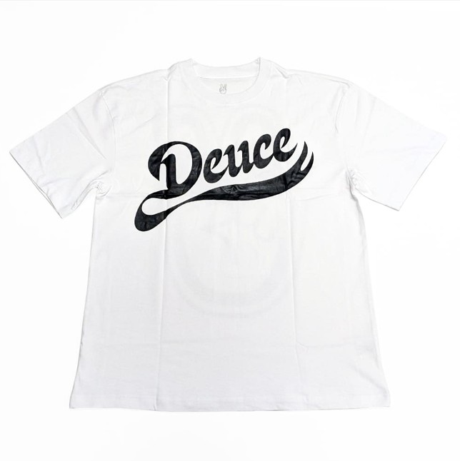 deuce ストリートTシャツ【CURSTATEMENTWG】ホワイト/ブラック│バスケ