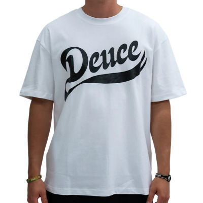 Lサイズのみ］deuce ストリートTシャツ【CURSTATEMENTWG】ホワイト