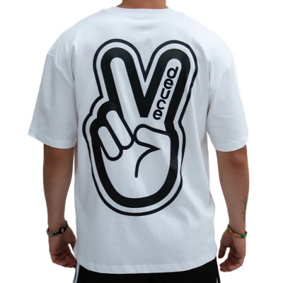 Lサイズのみ］deuce ストリートTシャツ【CURSTATEMENTWG】ホワイト