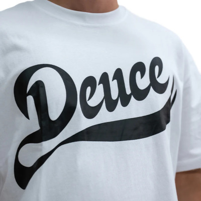 【新品未使用】Deuce Tシャツ ホワイト　Ｌサイズ Lサイズのみ］deuce ストリートTシャツ【CURSTATEMENTWG】ホワイト